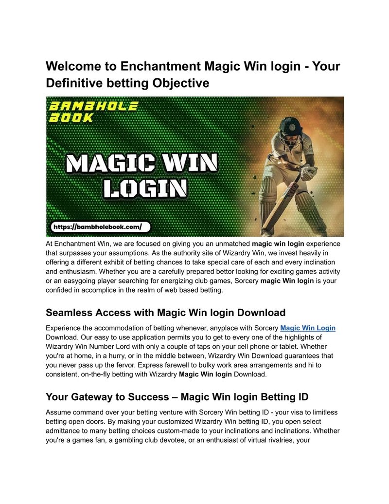 Magicwin casino in United Kingdom